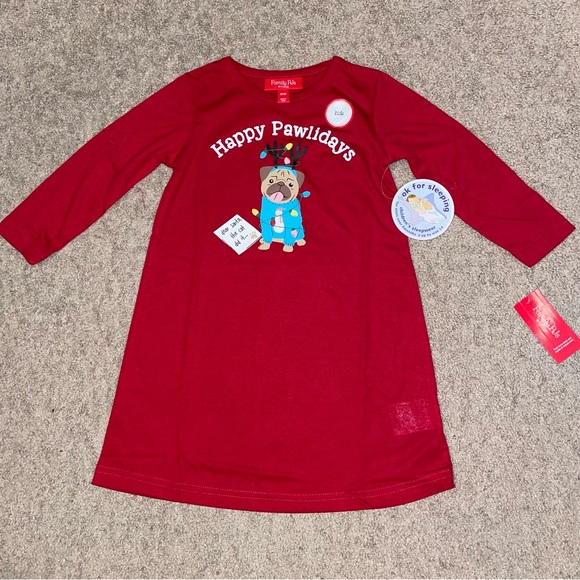 Christmas Holiday Pajamas Dress Toddler Girl 2T/3T - Picture 2 of 3